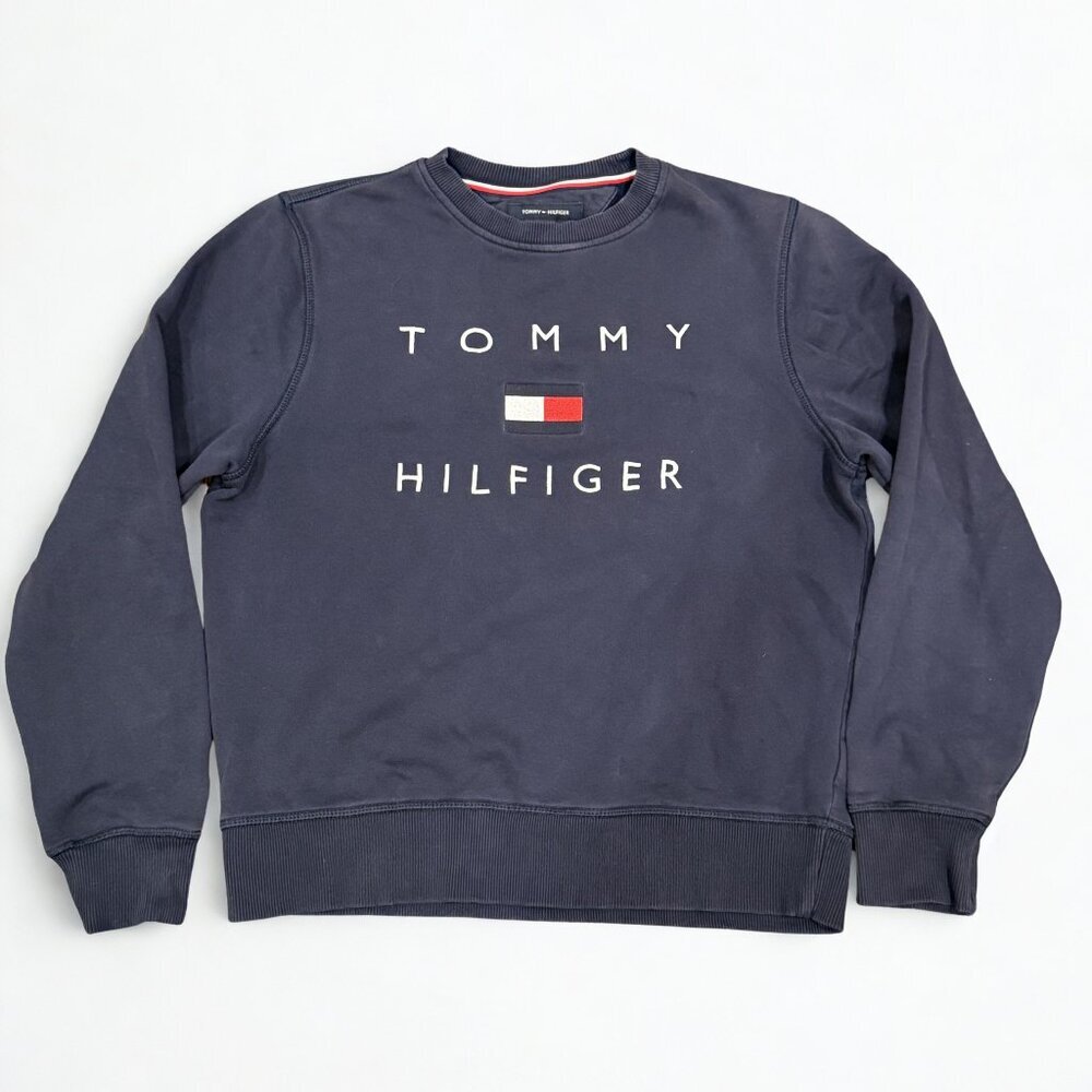 Tommy Hilfiger Blue Pullover Crew Sweatshirt - Women’s Size Small